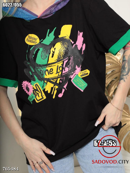 Женская футболка с принтом