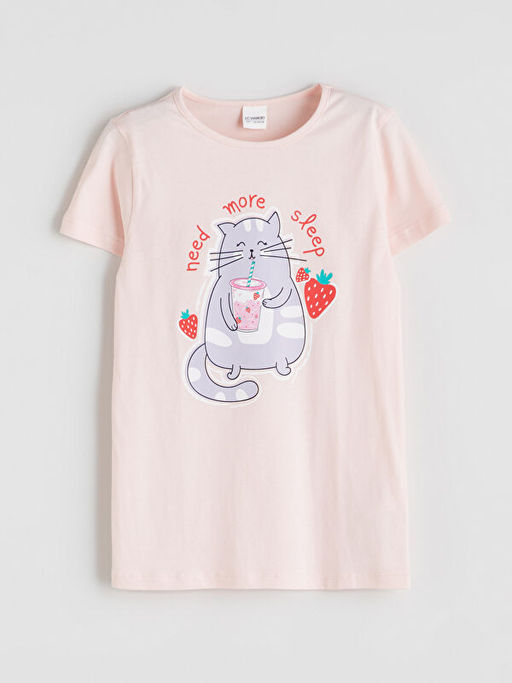 Bisiklet Yaka K?z ?ocuk Pijama Tak?m?