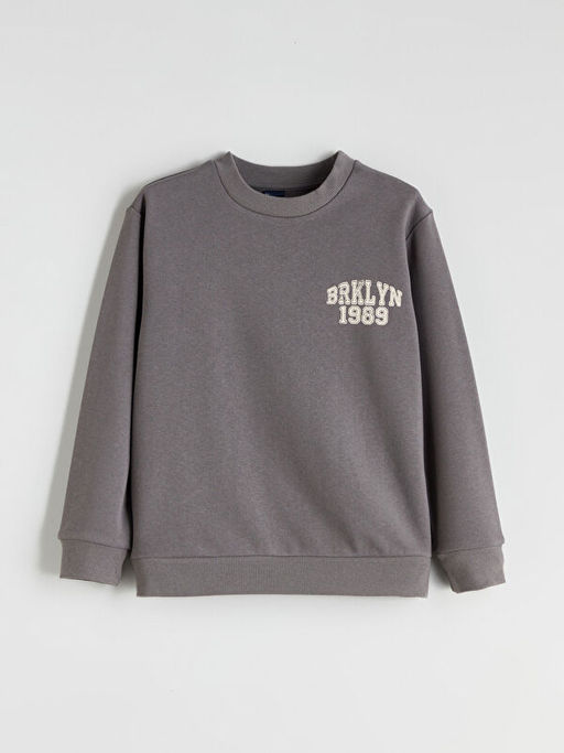 Bisiklet Yaka Erkek ?ocuk Sweatshirt