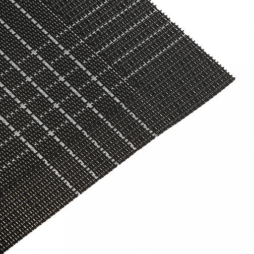 Салфетка под горячее (термосалфетка) Муар 45,5х30см, черный/серебряный, серебряные нити (Китай) - Домашняя мода фото 2