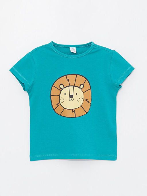 Bisiklet Yaka K?sa Kollu Bask?l? Erkek Bebek ?ortlu Pijama Tak?m? - Waikiki фото 2