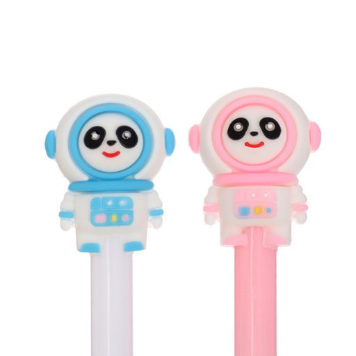 Цена за 12 шт. Ручка - прикол гелевая Панда-космонавт, МИКС - Calligrata фото 4