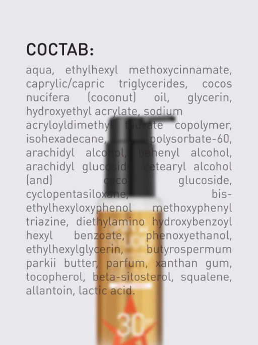 STELLARY SKIN STUDIO Солнцезащитный крем для лица и тела увлажняющий spf 30 с скваланом и аллантоином SUPERFOOD, 40 мл  фото 6