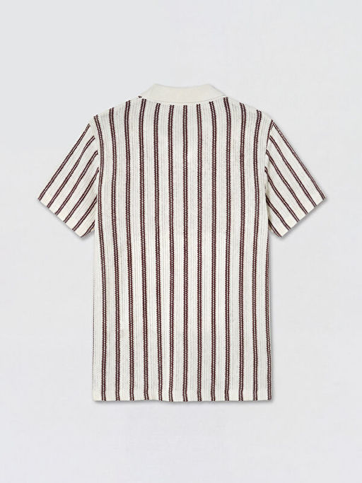 Polo Yaka ?izgili Erkek Triko Ti??rt