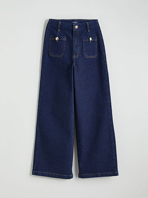 Wideleg Kad?n Jean Pantolon