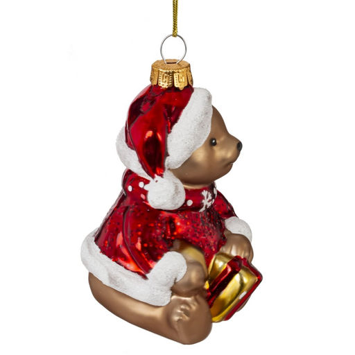 Украшение новогоднее "Медвежонок"., L6,5 W7 H10 см, 2в.