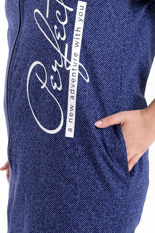 Халат М322107Пе синий - Елена фото 7