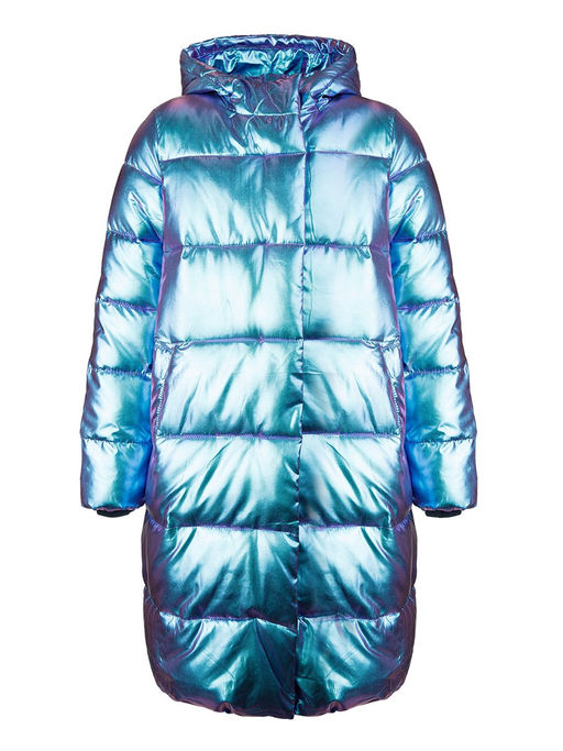 22021123 Пальто текстильное для девочек, зеленый