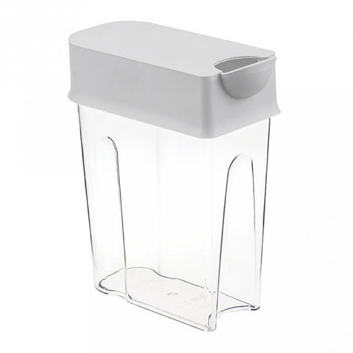 Банка для сыпучих продуктов пластмассовая Фолд 2,2л, 18,5х9х24см, смоки (Россия) - Домашняя мода фото 2