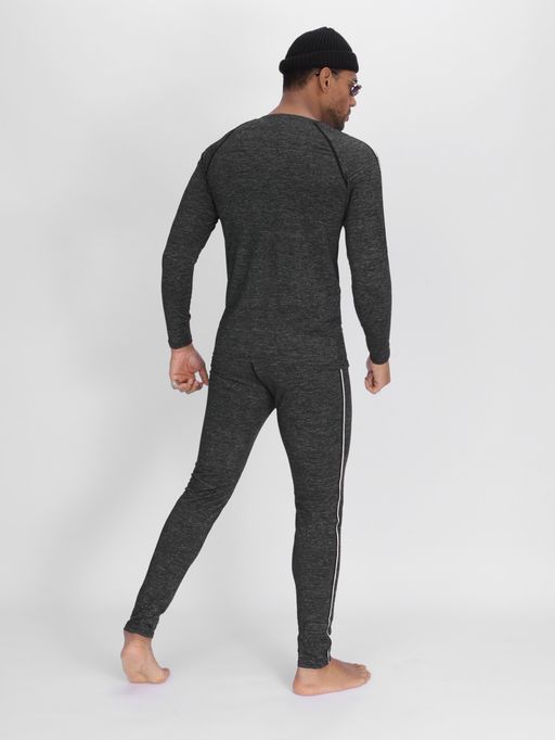 Комплект мужского термобелья без начеса темно-серого цвета 2214TC - FUYOUKAI фото 4