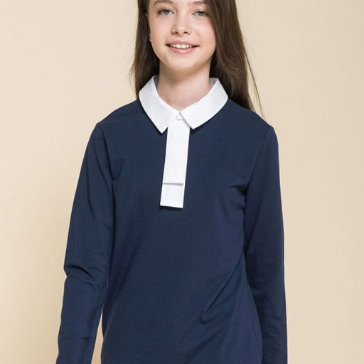 PELICAN, джемпер для девочек, Темно-синий  фото 2