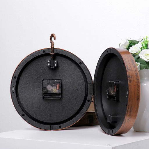 Часы настенные интерьерные «Сабатини», двусторонние, на подвесе, плавный ход, 35×30 см, d=19.5 см, от батарейки 1хАА