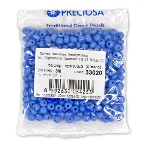 Бисер Чехия круглый 07/0 311-19001 3.4 мм 50 г