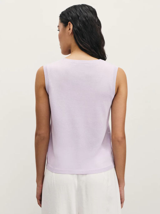 Вязаный топ из вискозы с пайетками / Zarina  фото 5