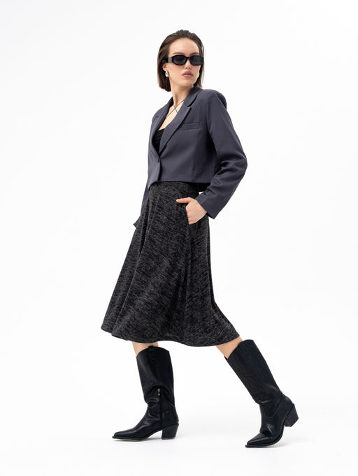 Юбка жен.арт.112/4-3,графитовый - Binita фото 3