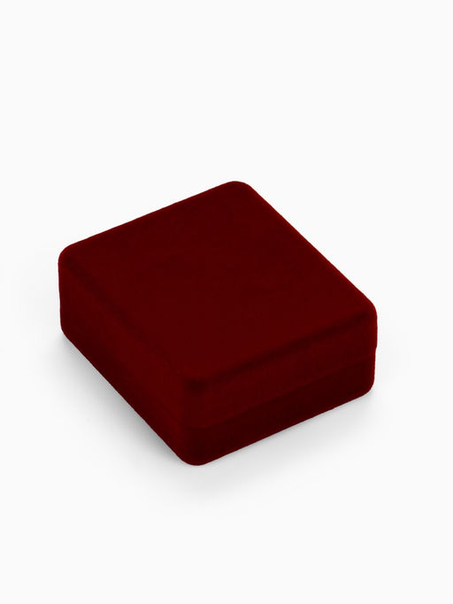 Футляр бархатный под серьги, кулон Традиции, 4.5?5?2 см, бордовый