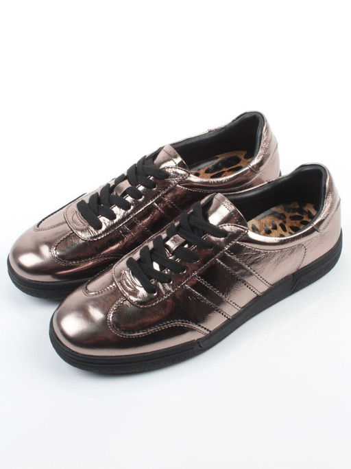 03-B6C-7MS BROWN/BRONZE Кеды женские (натуральная кожа) - Фабричный китай фото 5