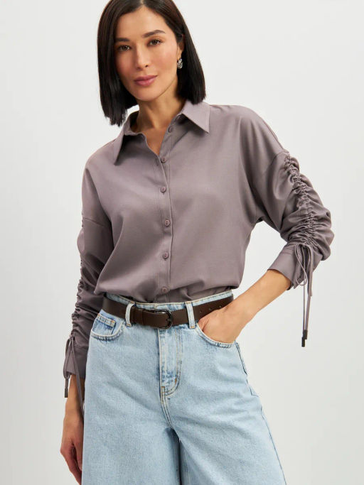 Блузка тонкая джинса - Tantino фото 25