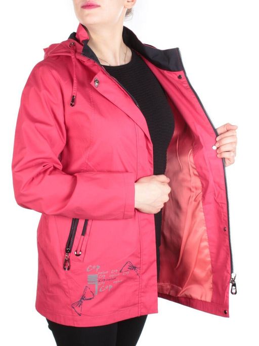 F654 CRIMSON Ветровка женская CO-COCOPINE (85% хлопок, 15% полиэстер) - Fashion фото 8