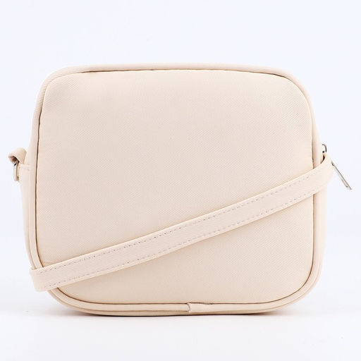 Сумка кросс-боди на молнии «Шиба», бежевая