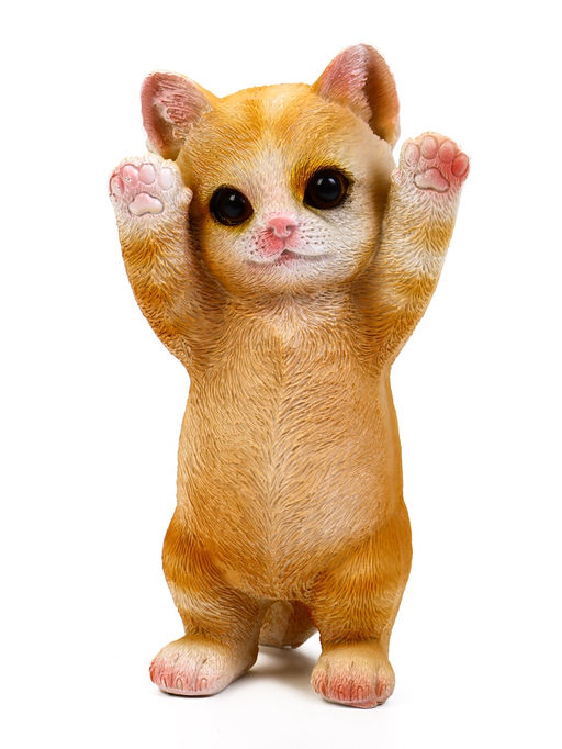 Садовая фигура из полистоуна «Котёнок», 19×11×9 см