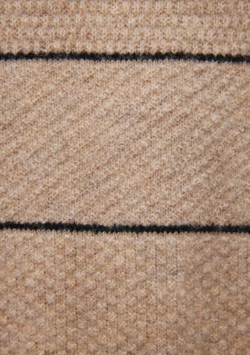 Cizgili Bej Kazak - Mavi фото 6