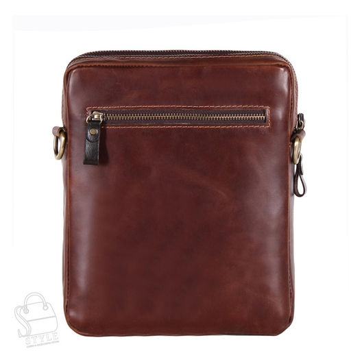 Сумка мужская кожаная 4105TR d.brown Tough Ryder  в Новосибирске