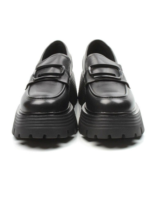 03-5932 BLACK Лоферы женские (натуральная кожа)