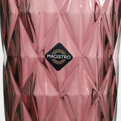 Стаканы Magistro «Круиз», 350 мл, 8×12.5 см, набор 6 шт., стекло, розовые