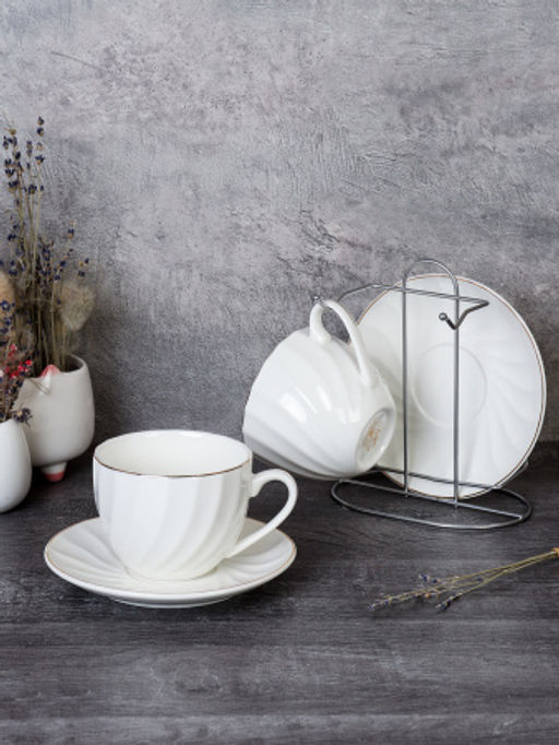 Чайный набор 4 предмета на металл подставке 220 мл / GC55-4M /уп 18/ - Галеонтрейд фото 2