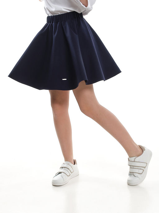 Юбка для девочки в школу синяя форма Солнце 22-4788 синий - Mini maxi фото 8