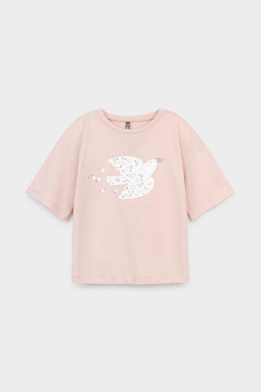 КР 301987/дымчатая роза фуфайка (футболка) для дев