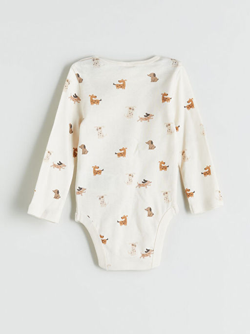 Bisiklet Yaka Erkek Bebek ??t??tl? Bodysuit