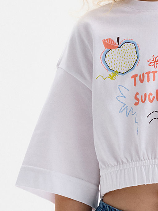 PELICAN, футболка-топ для девочек, Белый фото 4