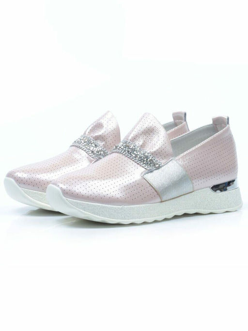 07-D08 PINK Слипоны женские (натуральная кожа) - Фабричный китай фото 2