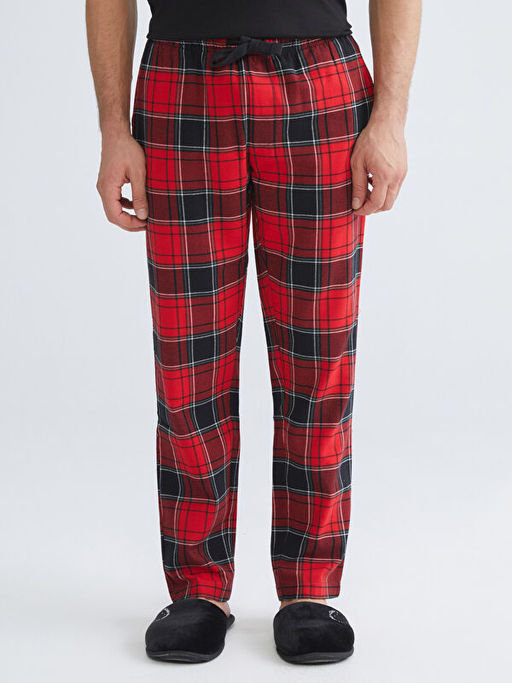 Standart Kal?p Ekose Erkek Pijama Alt