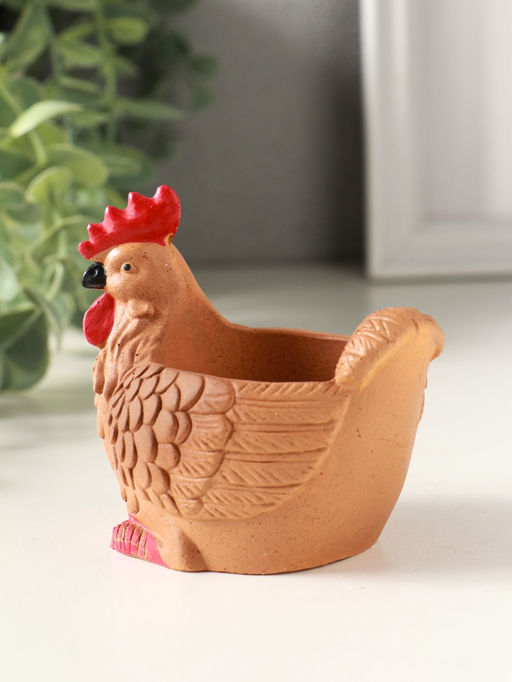 Подставка для мелочей Курица 8?9?6 см, мультиколор, гипс