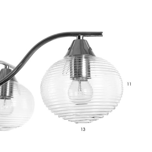 Люстра «Харми» 5xE27 40 Вт серебро 58×58×41 см BayerLux