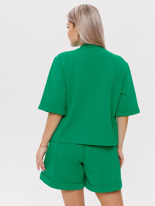 Костюм женский К-205 (футер с лайкрой) Оливковая