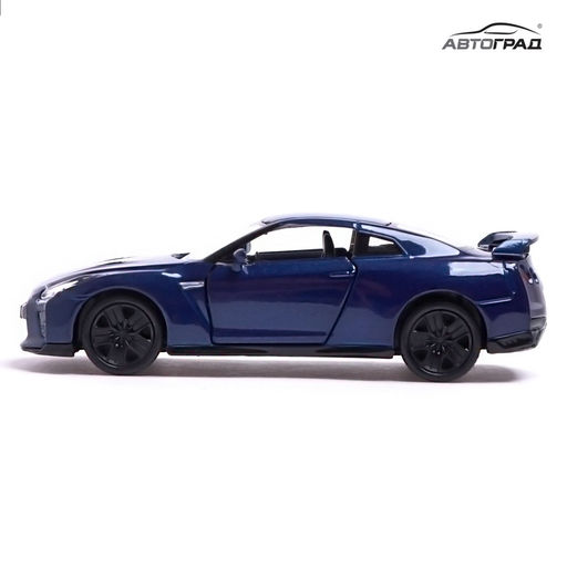 Машина металлическая NISSAN GT-R (R35), 1:32, открываются двери, инерция, цвет синий - Автоград фото 6