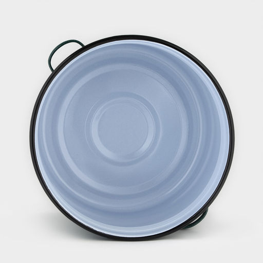 Бак эмалированный, 40 л, d=42 см, с крышкой, без декора, зелёный