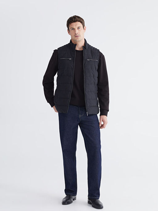 Standart Kal?p Dik Yaka Erkek ?i?me Yelek