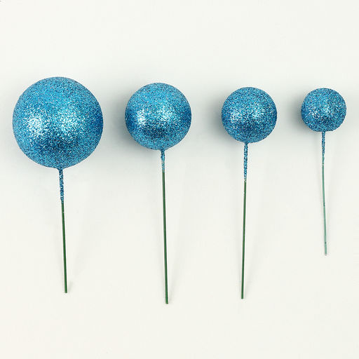 Набор для украшения Бусины, набор 20 шт, цвет синий - Страна карнавалия фото 3