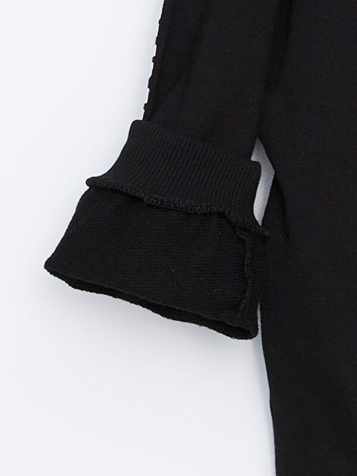 Bisiklet Yaka Nostaljik Maymun Bask?l? Erkek Bebek Sweatshirt - Waikiki фото 3