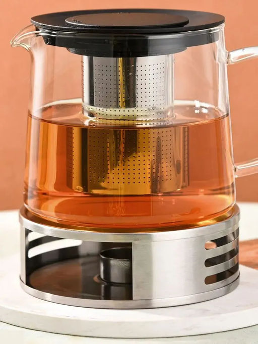 51113 GIPFEL Чайник заварочный MERCURY 1500 мл c фильтром и подставкой для подогрева. - Werner фото 4