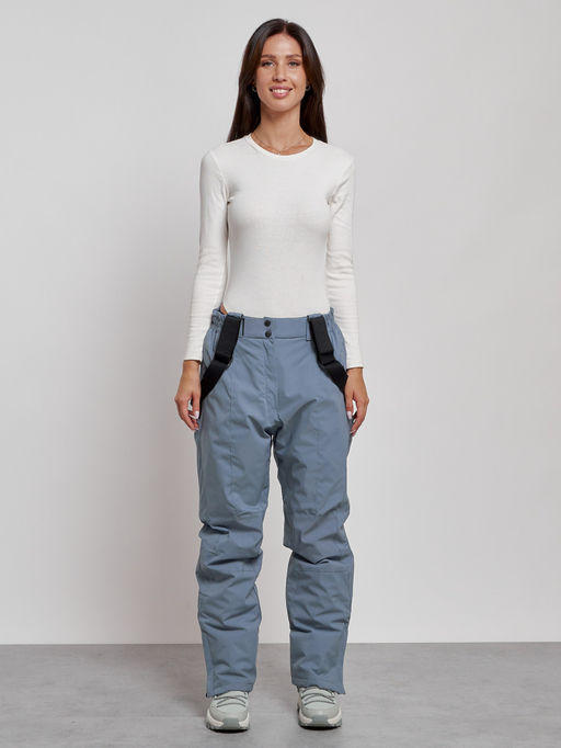 Горнолыжный костюм женский большого размера зимний синего цвета 02308S - Chunmai фото 22