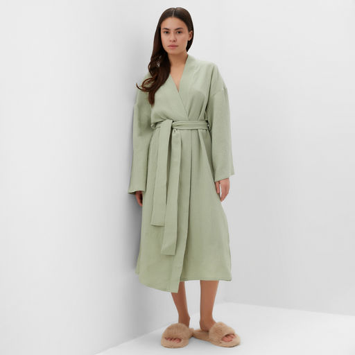 Халат домашний женский KAFTAN Basic, размер 40-42, зелёный