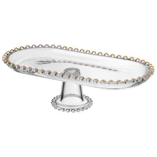 БЛЮДО СЕРВИРОВОЧНОЕ GOLDEN CHARM НА НОЖКЕ, 30*15*8,5 СМ