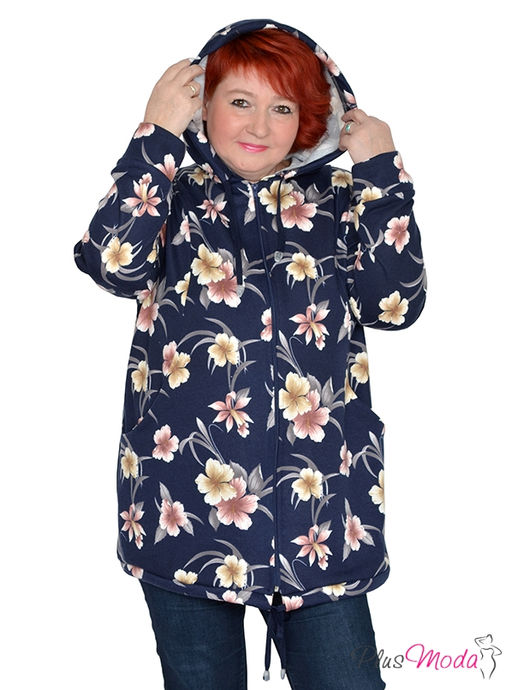 Толстовка Модель №1533 размеры 44-84 - Plusmoda фото 3