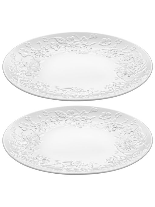 Набор тарелок 2 пр. 26*26*2,5 см Цветущая сакура, фарфор - Elan gallery фото 4